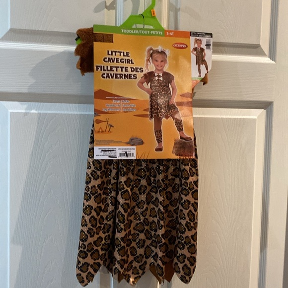 Little Cavegirl Girls Halloween Costume Size 3-4T - Picture 13 of 13